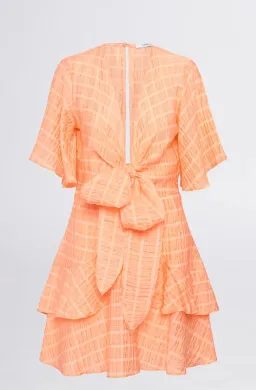 Sheike Tea Party Mini Dress Orange Size AU 8 for rent on The Volte - image 4