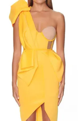 Eliya The Label Fleur Dress Yellow Size XL / Au 14 for rent on The Volte - image 2