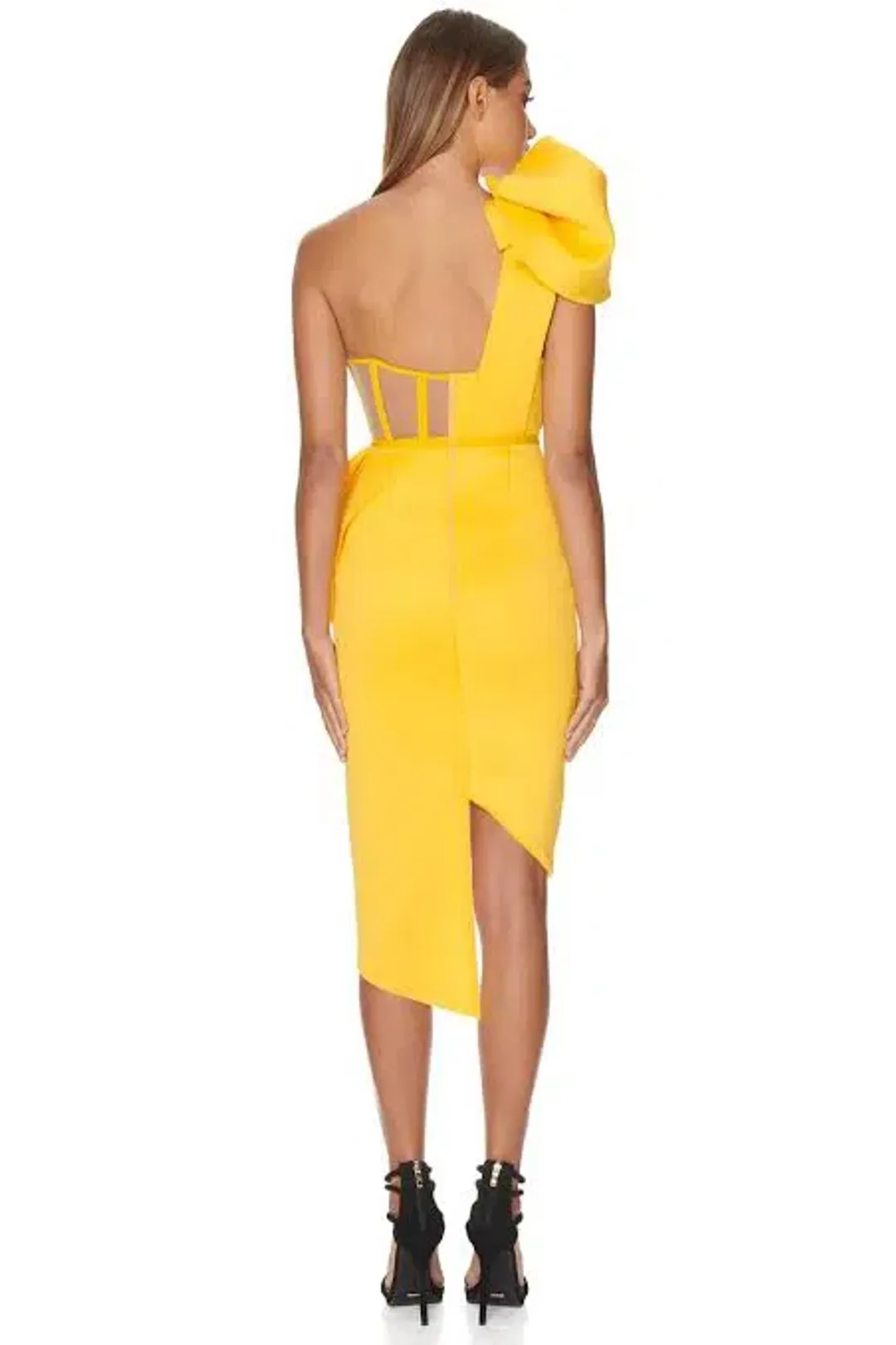 Eliya The Label Fleur Dress Yellow Size XL / Au 14 for rent on The Volte - main image