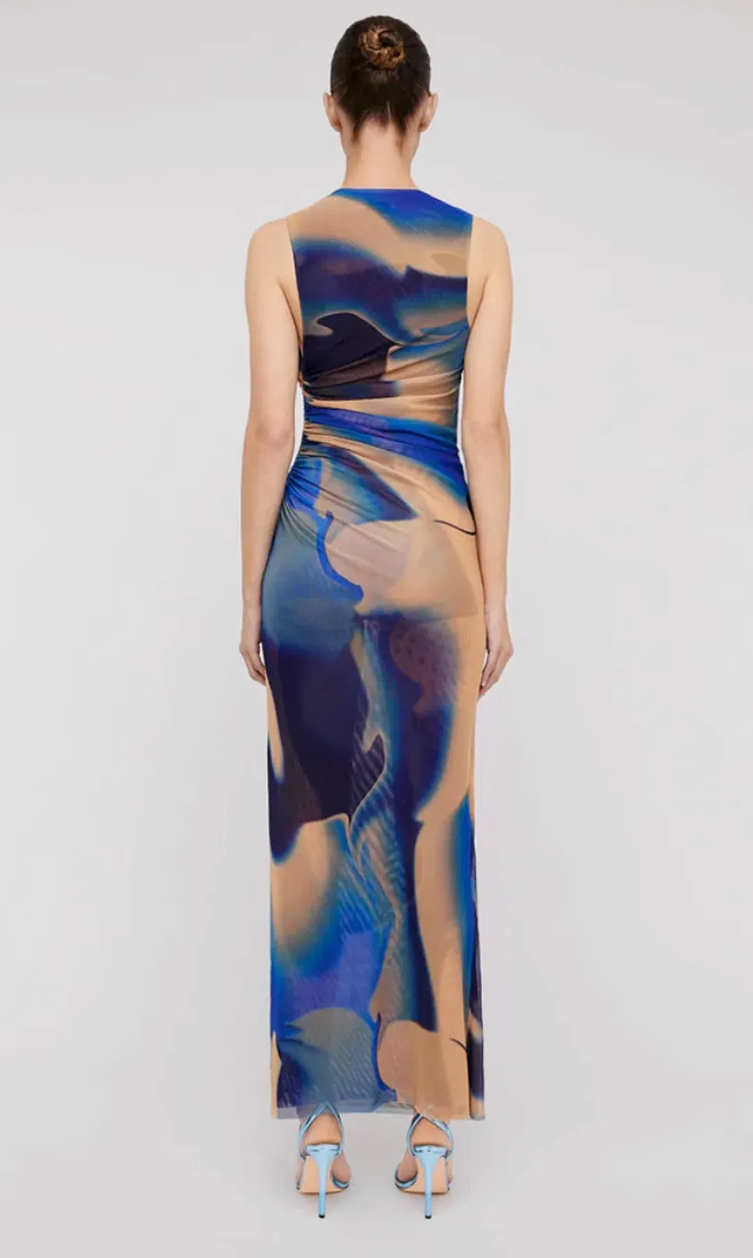 Scanlan Theodore Italian Watercolour Print Dress Blue Size 12 / L for rent on The Volte - main image