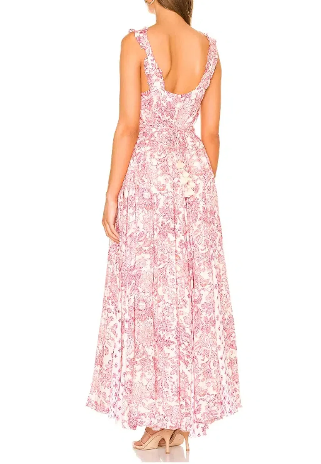 Hemant & Nandita Suki maxi dress pink size 12 for rent on The Volte - main image