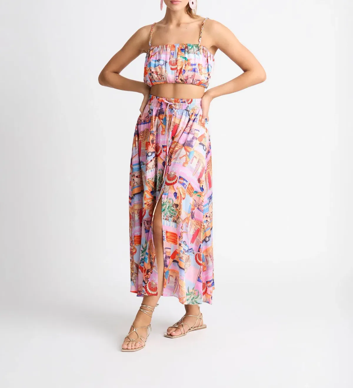Sheike Malibu Dreams Top & Skirt Set Print Size 6 / XS for rent on The Volte - main image