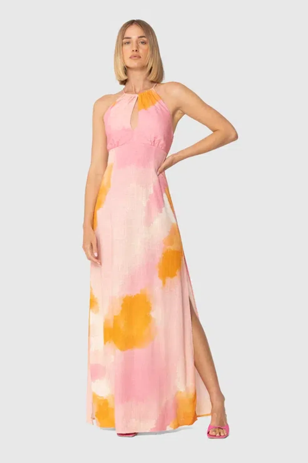 The Wolf Gang El Mar Maxi Dress Multi Size M / AU 10 for rent on The Volte - main image