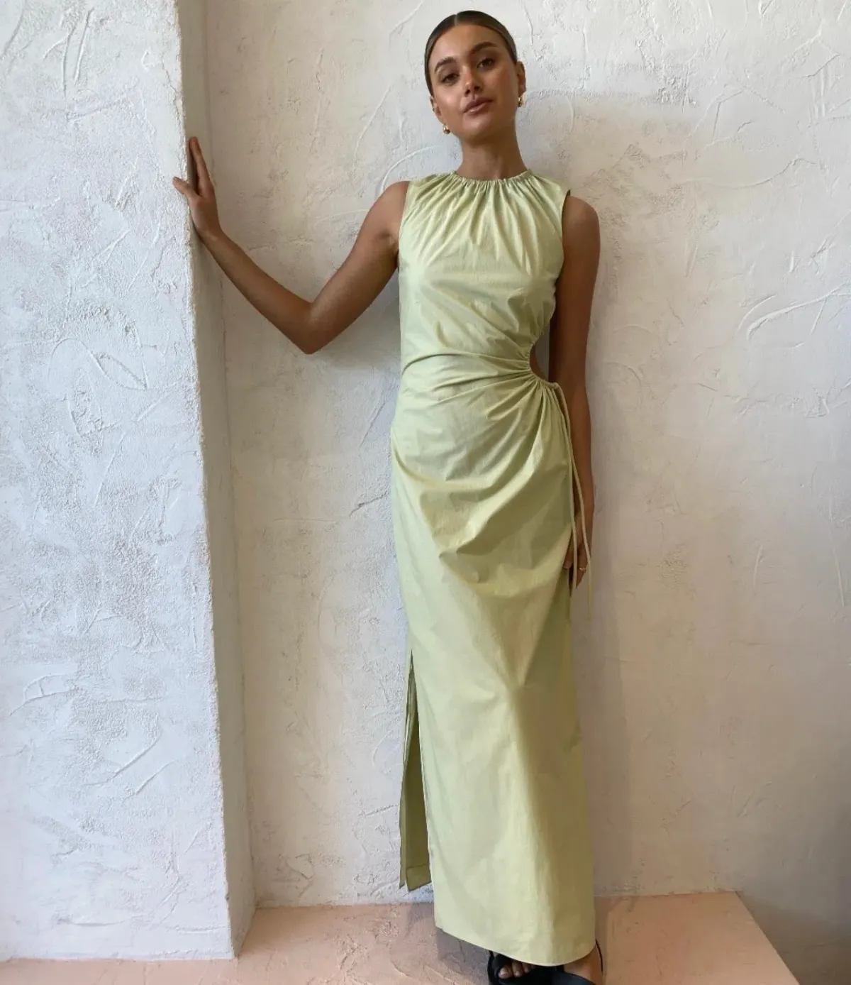 Sir the Label Mason Laced Dress Pistachio Green Size 8 for rent on The Volte - main image