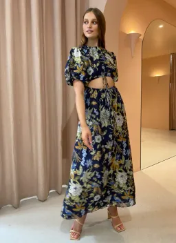Sir The Label Lilian Puff Sleeve Dress Floral Size 8 for rent on The Volte - image 2