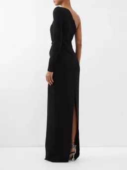 Monot One-Shoulder Cut Out Crepe Black Size 8 for rent on The Volte - image 2