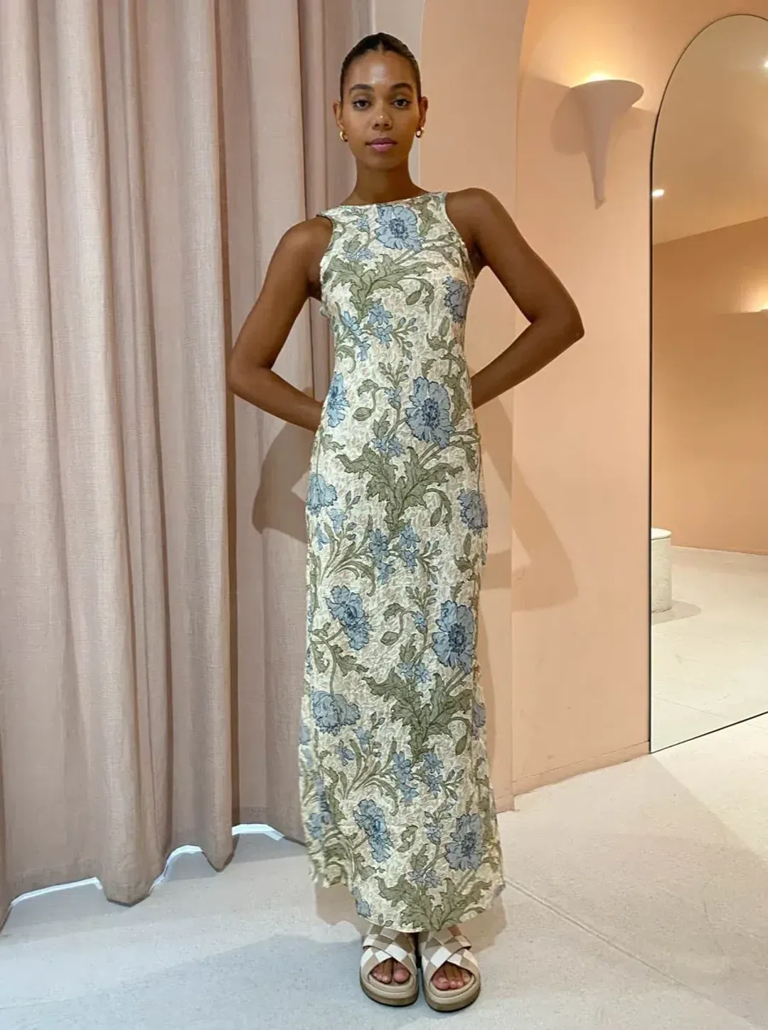 Sir the Label Maev Slip Dress Florence Print AU12 for rent on The Volte - main image
