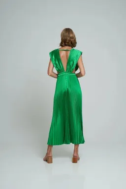 L'Idee Gala Gown In Bright Green Size 6  for rent on The Volte - image 2