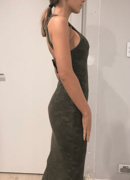 Manning Cartell Camouflage Green Midi SAMPLE PIECE Sz 6 for rent on The Volte - image 3