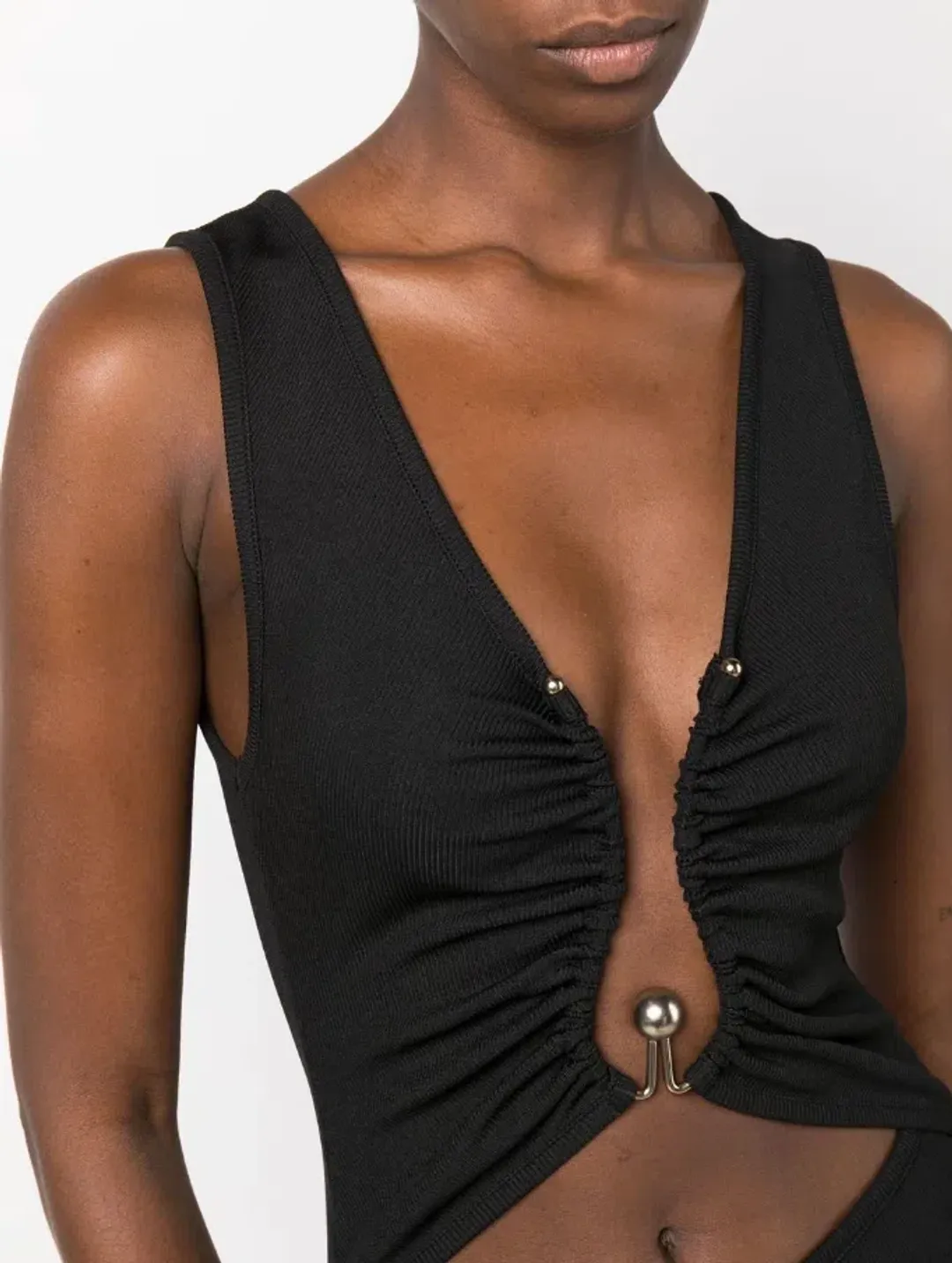 Christopher Esber Polar Orbit Cut-out Maxi Dress Black Size AU 14 for rent on The Volte - main image