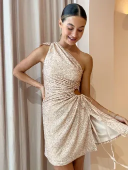 Sonya Moda Nour Mini Dress Gold Size AU 10 for rent on The Volte - image 4