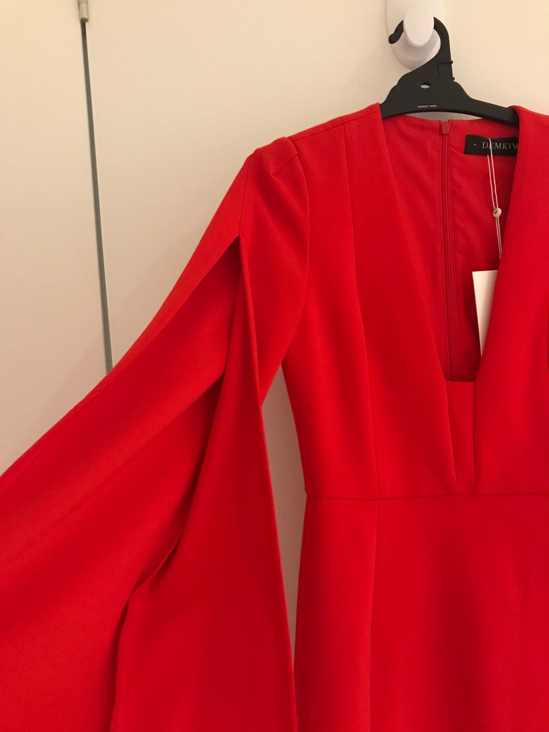 DEMKIW She Evolves Dress in Fire Red, Size 8 for rent on The Volte - main image