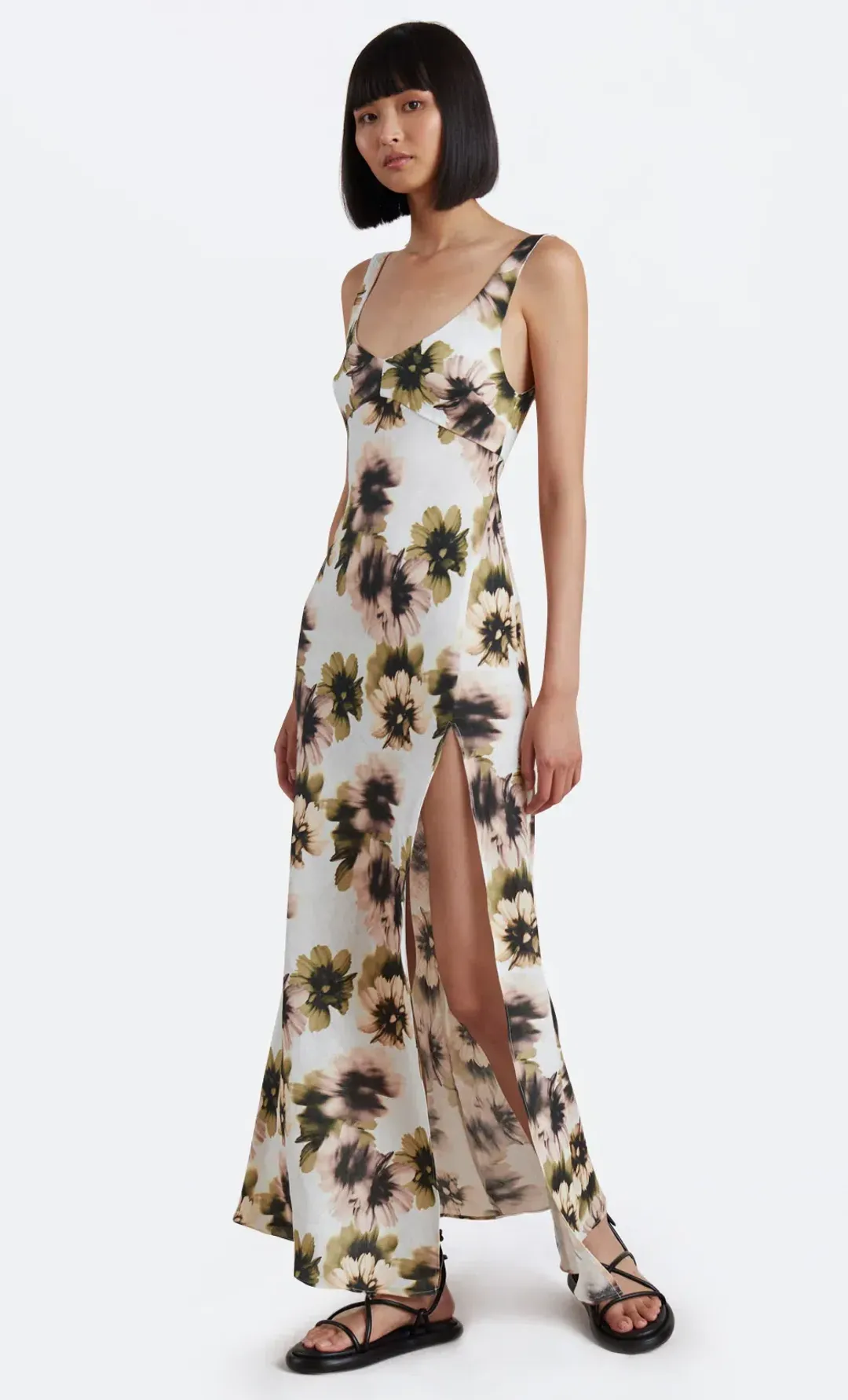 Bec & Bridge Bloom Linen Maxi Dress Floral Size 6 / XS for rent on The Volte - main image