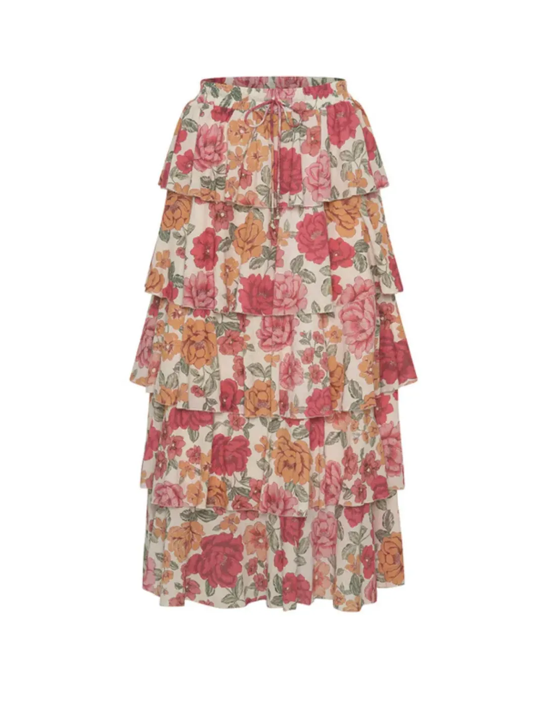 Kivari Camela Midi Skirt Floral Size 10 / M for rent on The Volte - main image