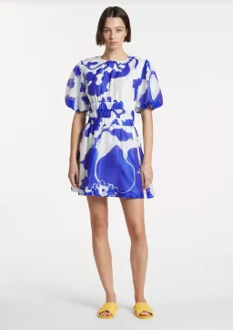 Sir the Label Vivi Open Back Mini Dress Merce Abstract Print Size AU 6 for rent on The Volte - image 1