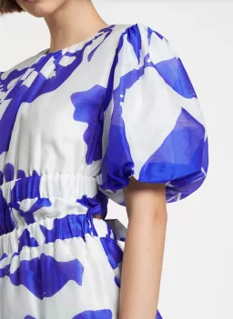 Sir the Label Vivi Open Back Mini Dress Merce Abstract Print Size AU 6 for rent on The Volte - image 3