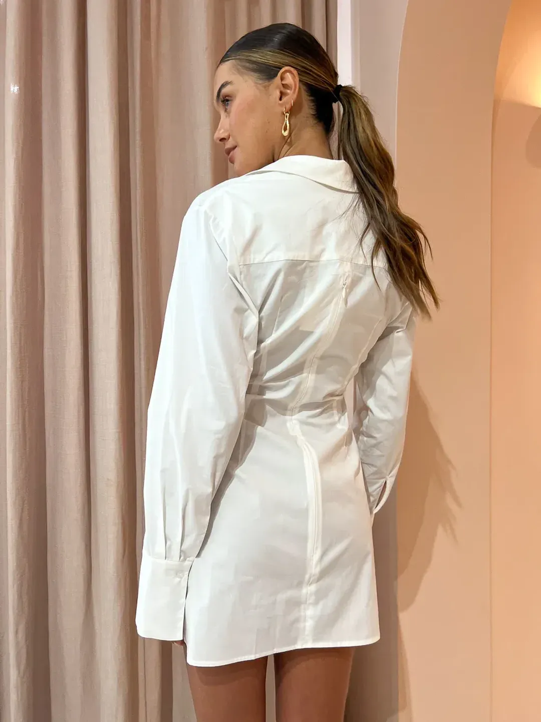 Anna Quan Lola Dress in Swan Size 6 for rent on The Volte - main image