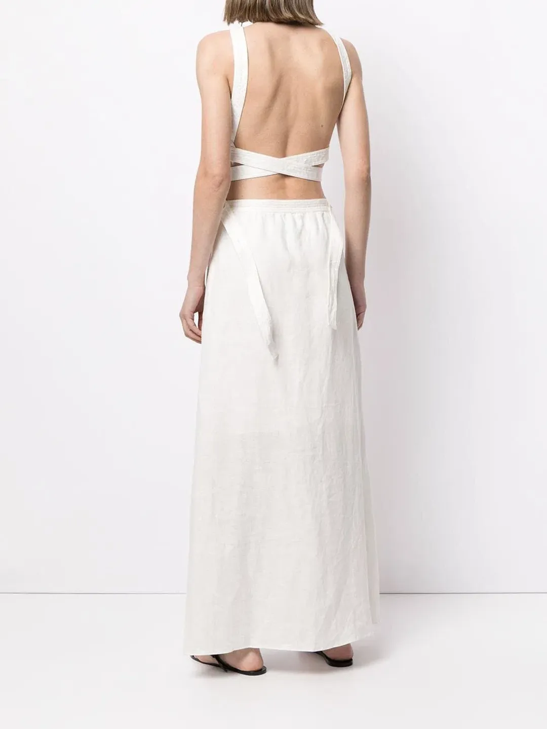 Sir the Label Ambroise Open Back Gown White Size 1 / Au 8 for rent on The Volte - main image
