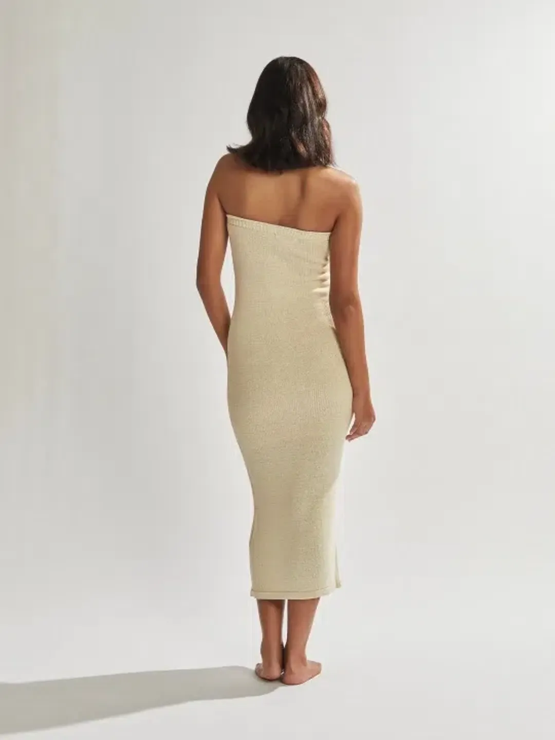 One Mile the Label Cora Maxi Dress Beige Size S / AU 8 for rent on The Volte - main image