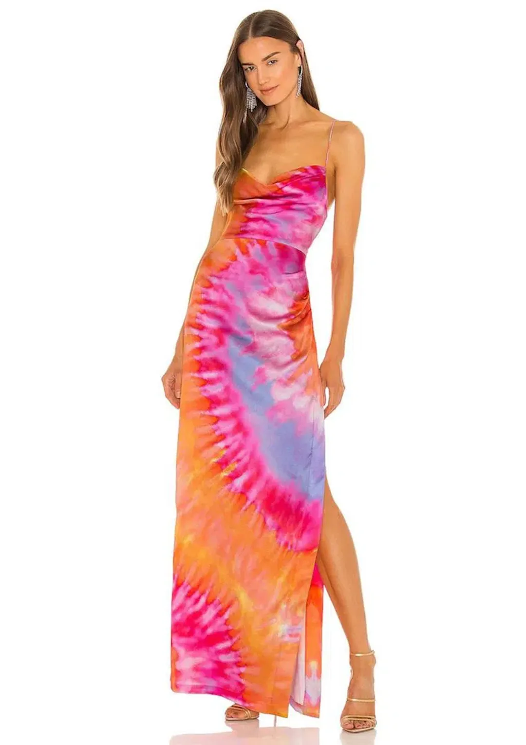Retrofete Marlene Maxi Dress Sunset Size M / Au 8-10 for rent on The Volte - main image
