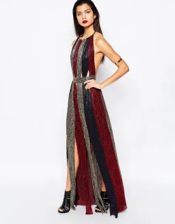 Bec & Bridge Santal Maxi Dress Sparkle Multi Size 8 for rent on The Volte - image 1