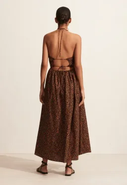 Matteau Bandeau Tie Dress Brown Size 8  for rent on The Volte - image 4