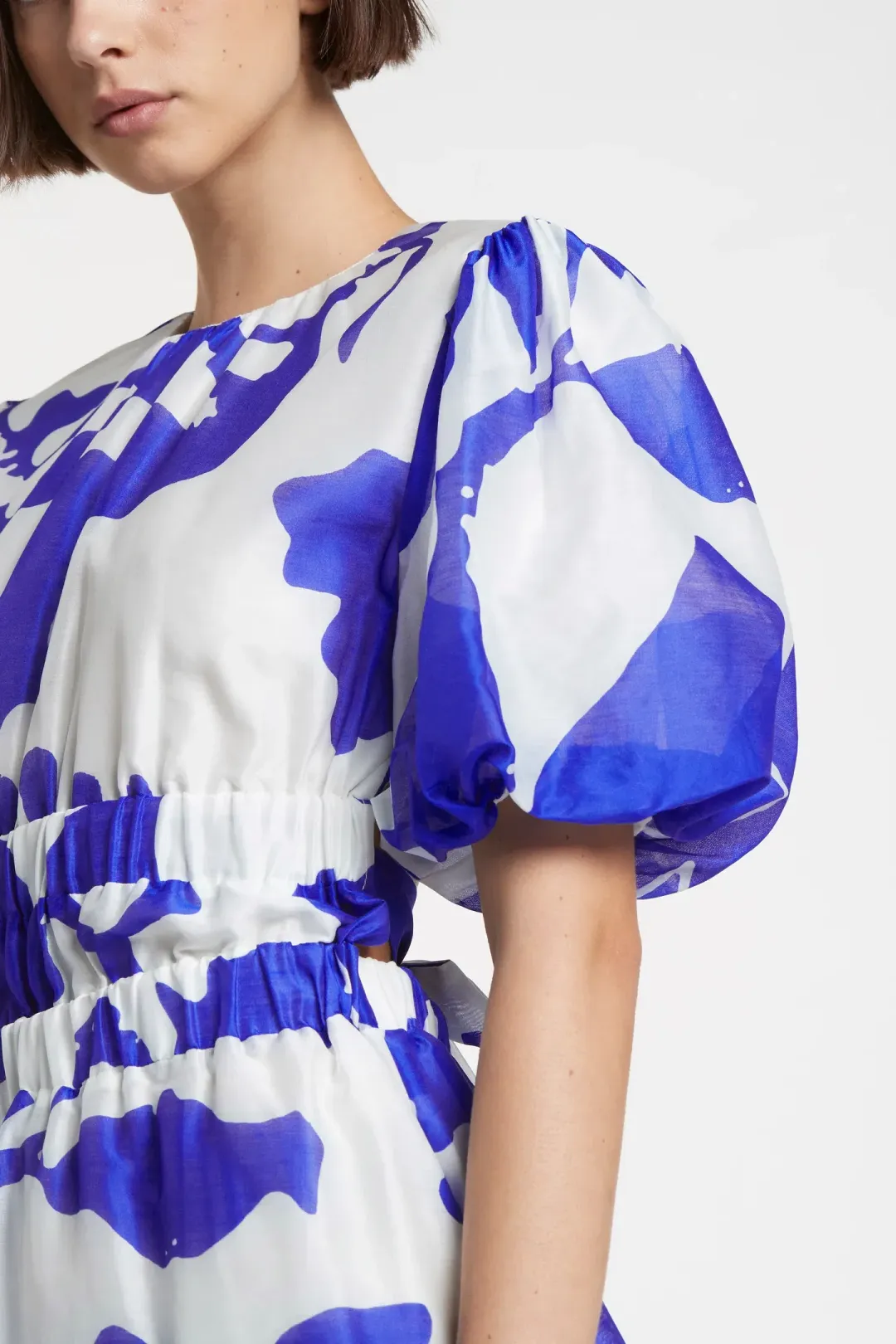 Sir the Label Vivi Open Back Mini Dress Mercen Abstract Print Size 8 for rent on The Volte - main image