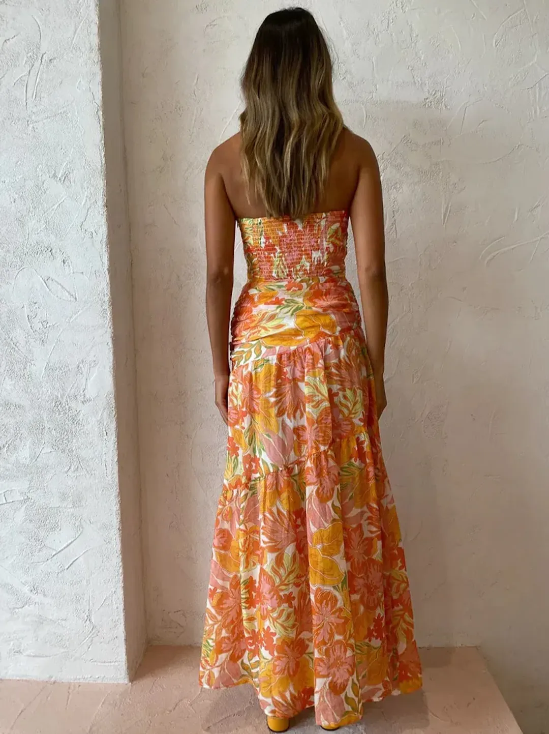 Issy Isles Dress in Aloha Orange Size AU 6 for rent on The Volte - main image