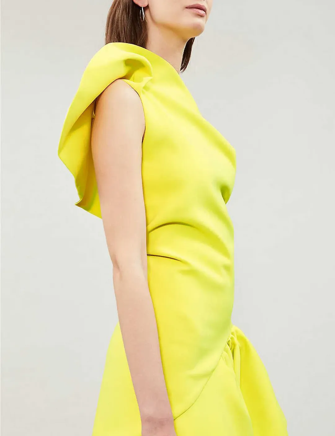 Maticevski Enfanta Mini Dress Yellow Size 8 for rent on The Volte - main image