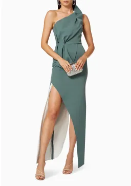 Rachel Gilbert Carmine Gown Fern Green Size AU 10 for rent on The Volte - image 1
