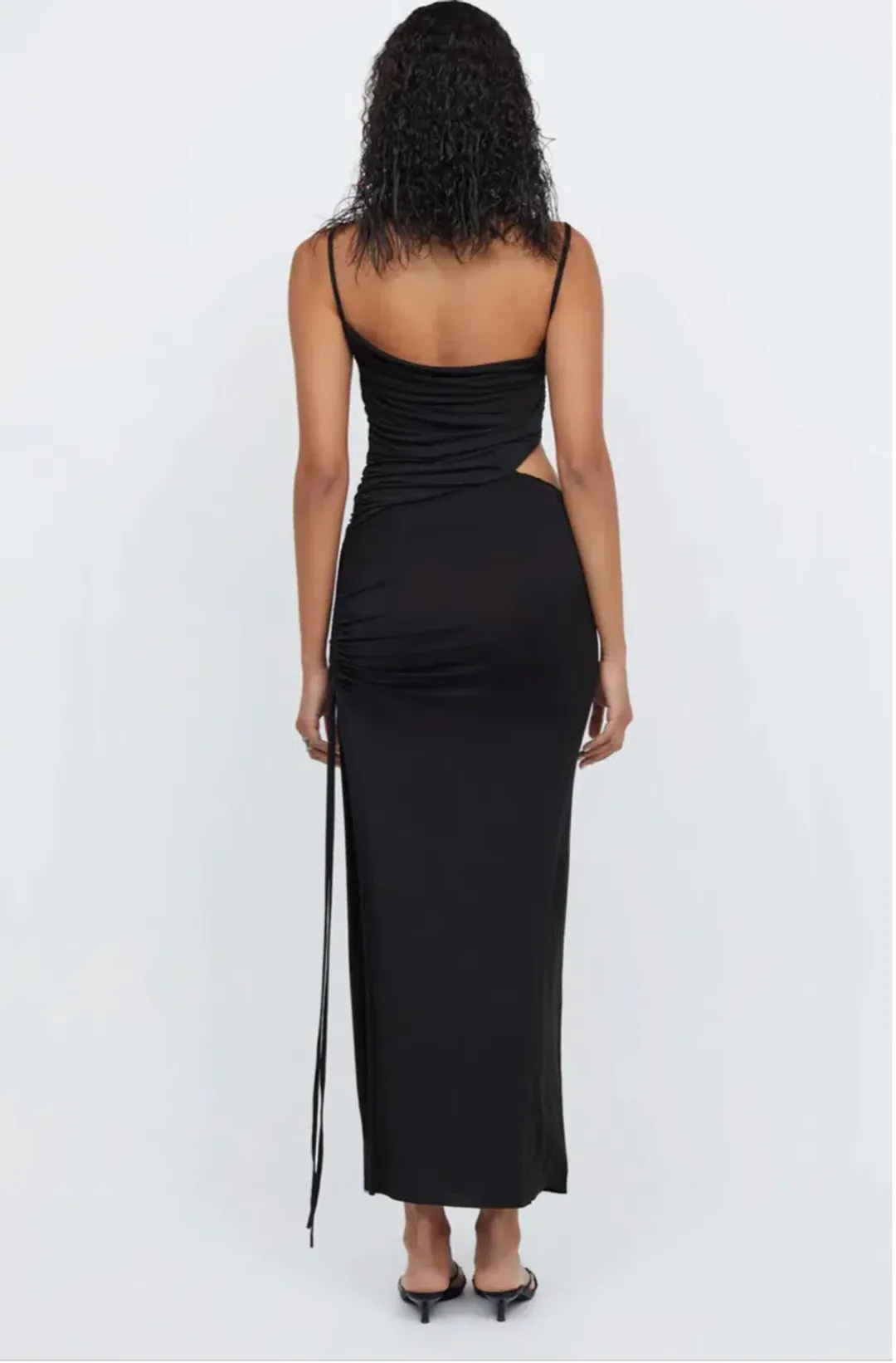 Bec and Bridge Ariel Asym Maxi Dress Black Size 6 for rent on The Volte - main image
