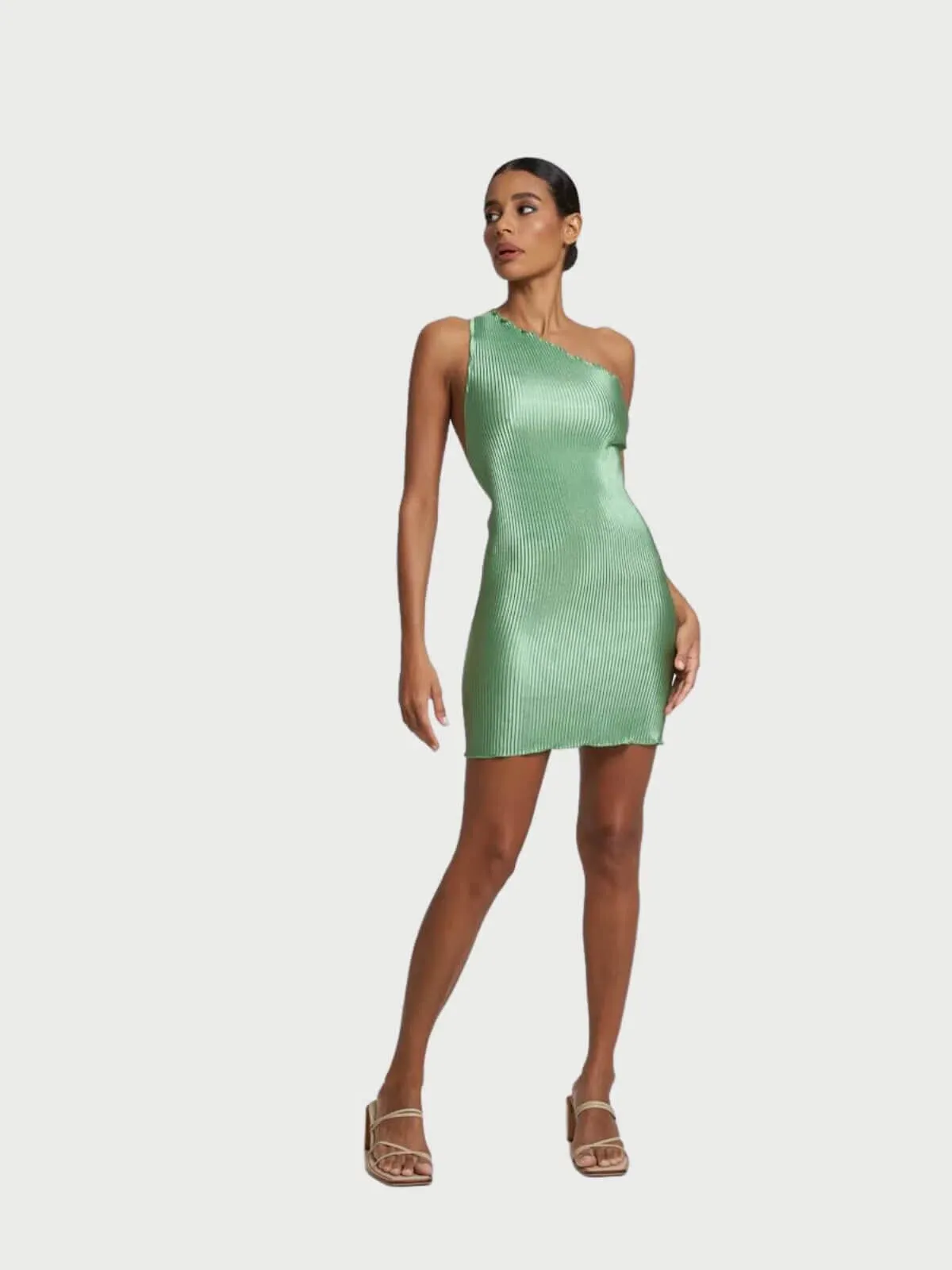 L’IDEE Naomi Mini Dress Sea Green Size 10 for rent on The Volte - main image