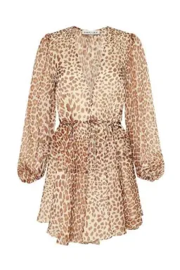 Shona Joy Ghetty Dress Leopard Print Size 8 for rent on The Volte - image 2