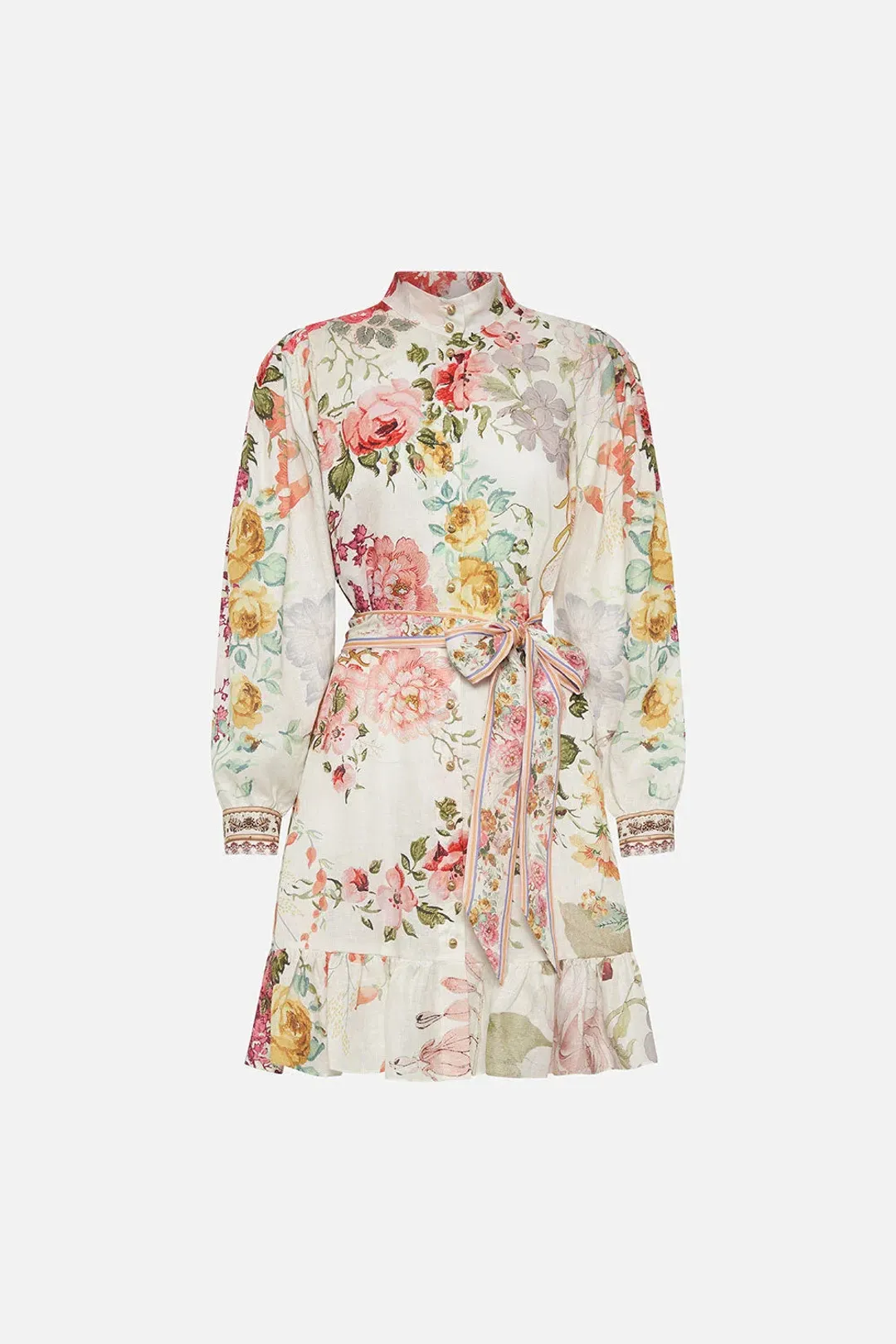 Camilla Romantic Rites Drop Sleeve Dress Floral Size L/AU 14 for rent on The Volte - main image