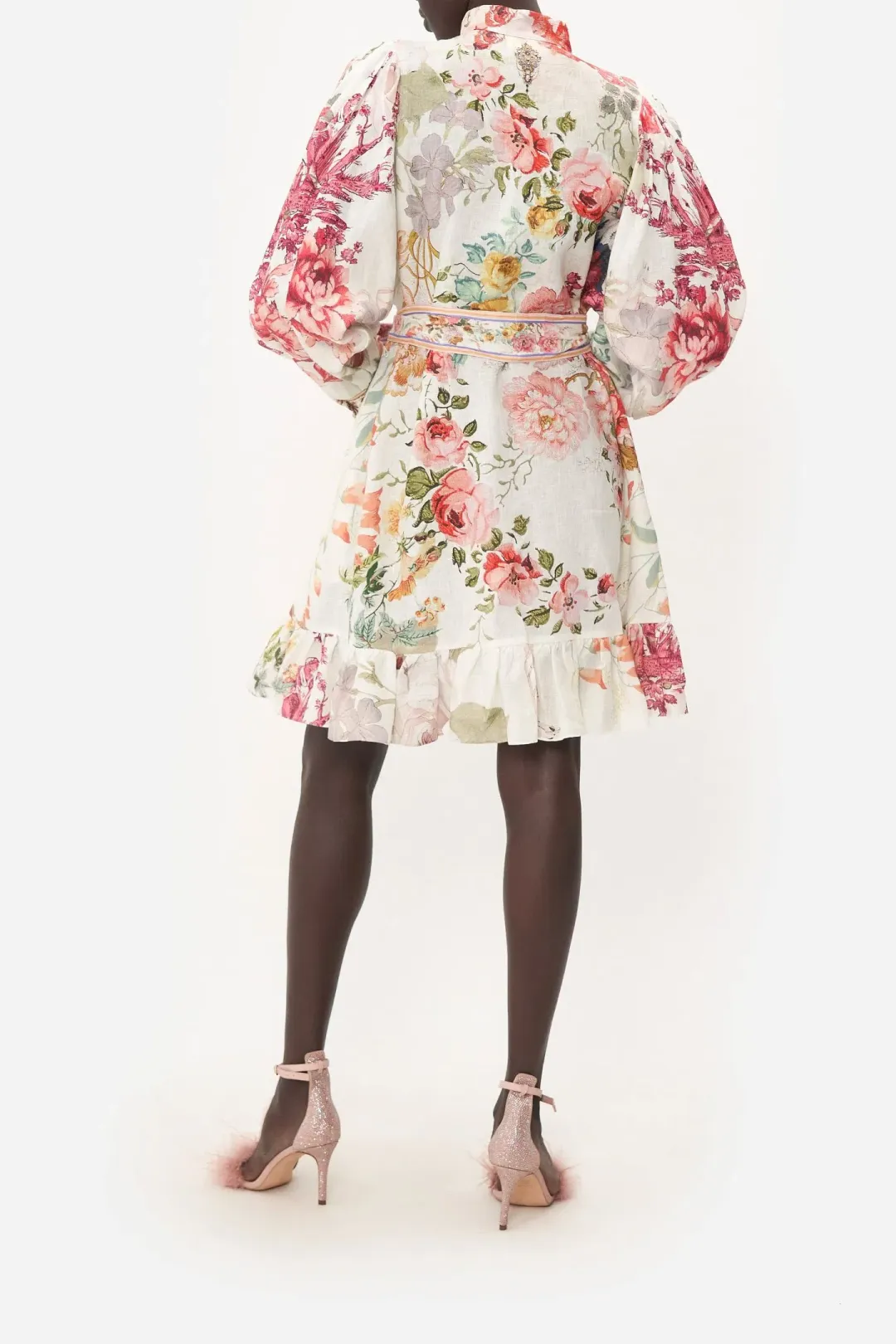 Camilla Romantic Rites Drop Sleeve Dress Floral Size L/AU 14 for rent on The Volte - main image