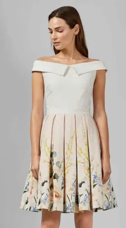 Ted Baker Oceanne Elegance Full Skirt Dress Floral Size 8 for rent on The Volte - image 2