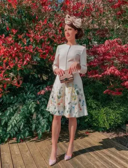 Ted Baker Oceanne Elegance Full Skirt Dress Floral Size 8 for rent on The Volte - image 3