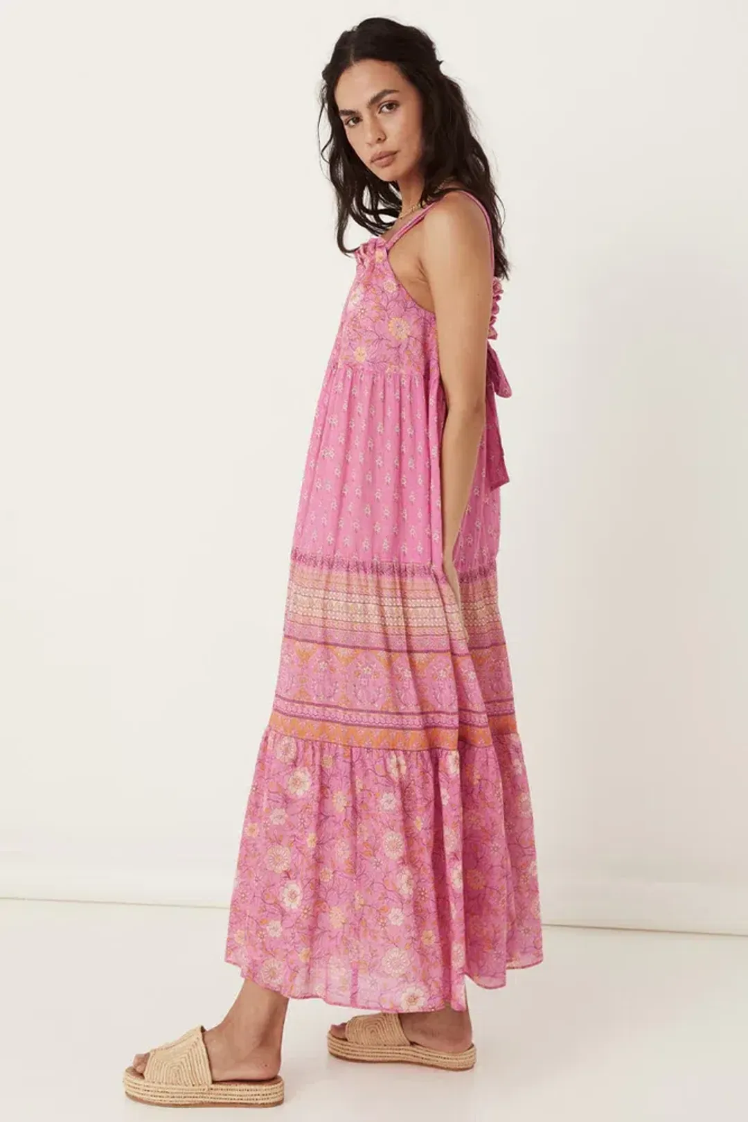 Spell and the Gypsy Utopia Strappy Sundress Flamingo Size XS/Au 6  for rent on The Volte - main image