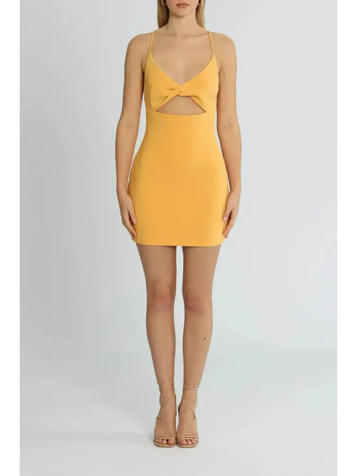 Bec & Bridge Cammi Mini Dress Orange Size AU 6 for rent on The Volte - main image