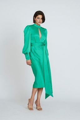 By Johnny Camellia Midi Dress for rent on The Volte - image 1