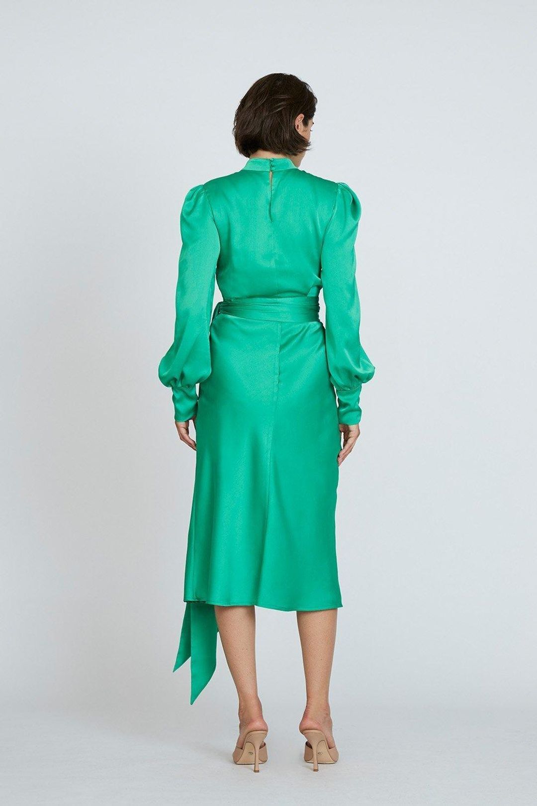 By Johnny Camellia Midi Dress for rent on The Volte - main image