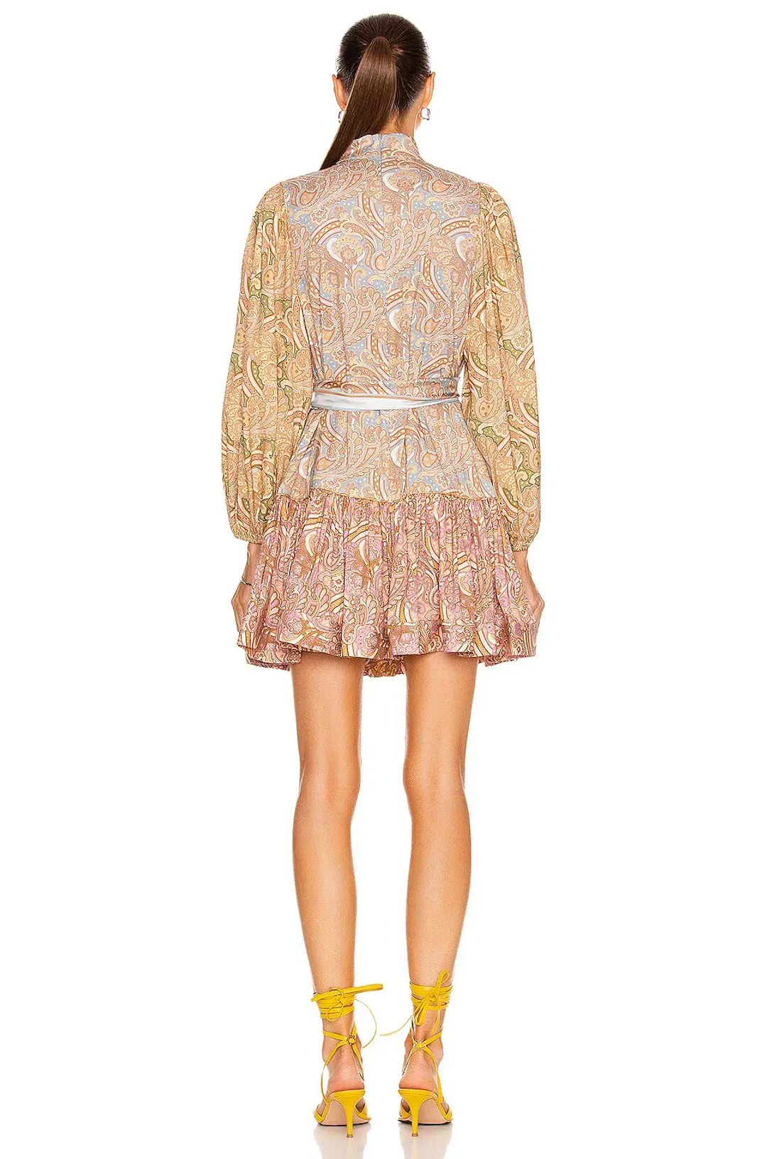 Zimmermann Tempo Silk Mini Dress Print Size 0/Au 8 for rent on The Volte - main image