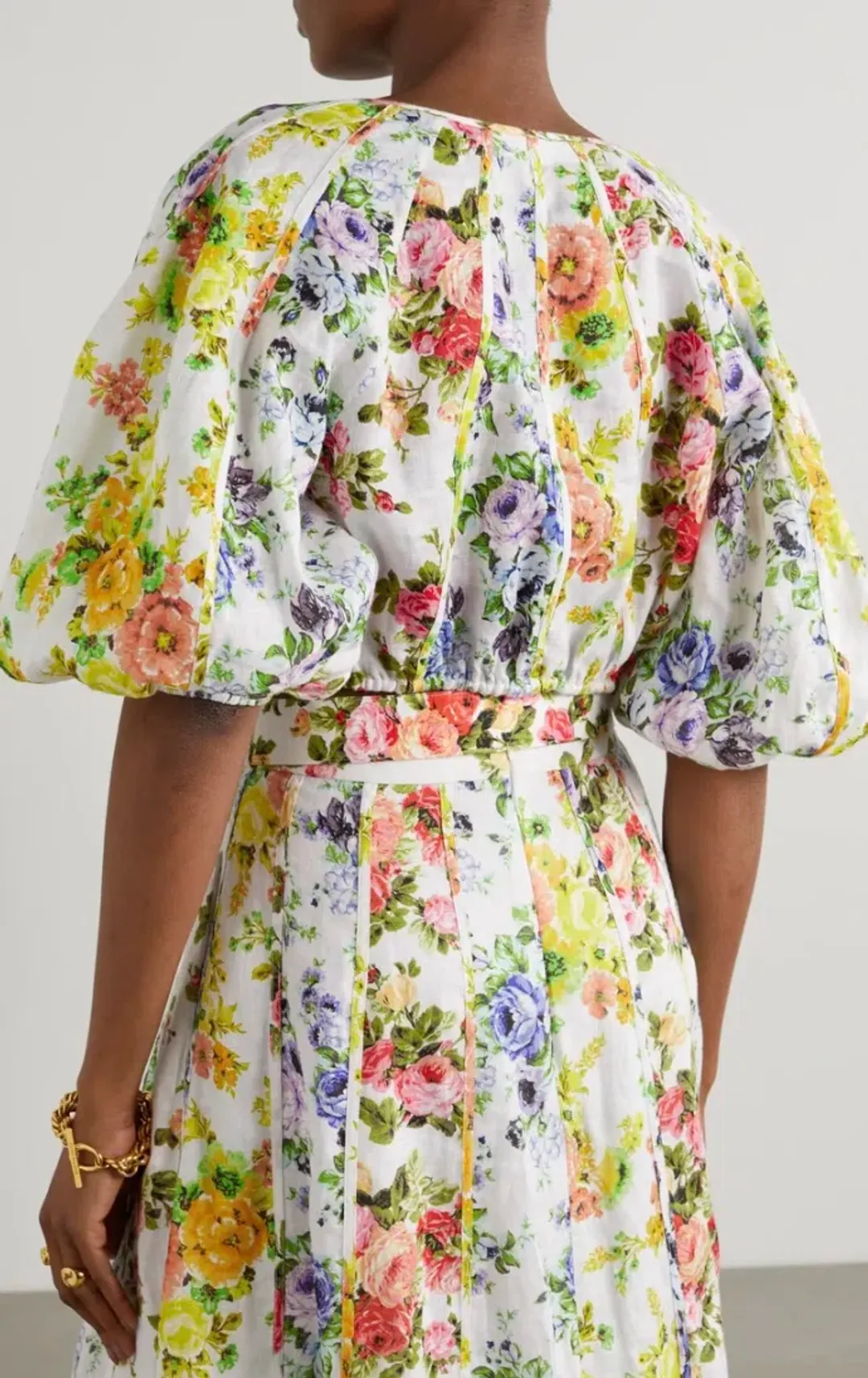Zimmermann Net Sustain Floral Print Top & Skirt Set Size 1/AU 10 for rent on The Volte - main image