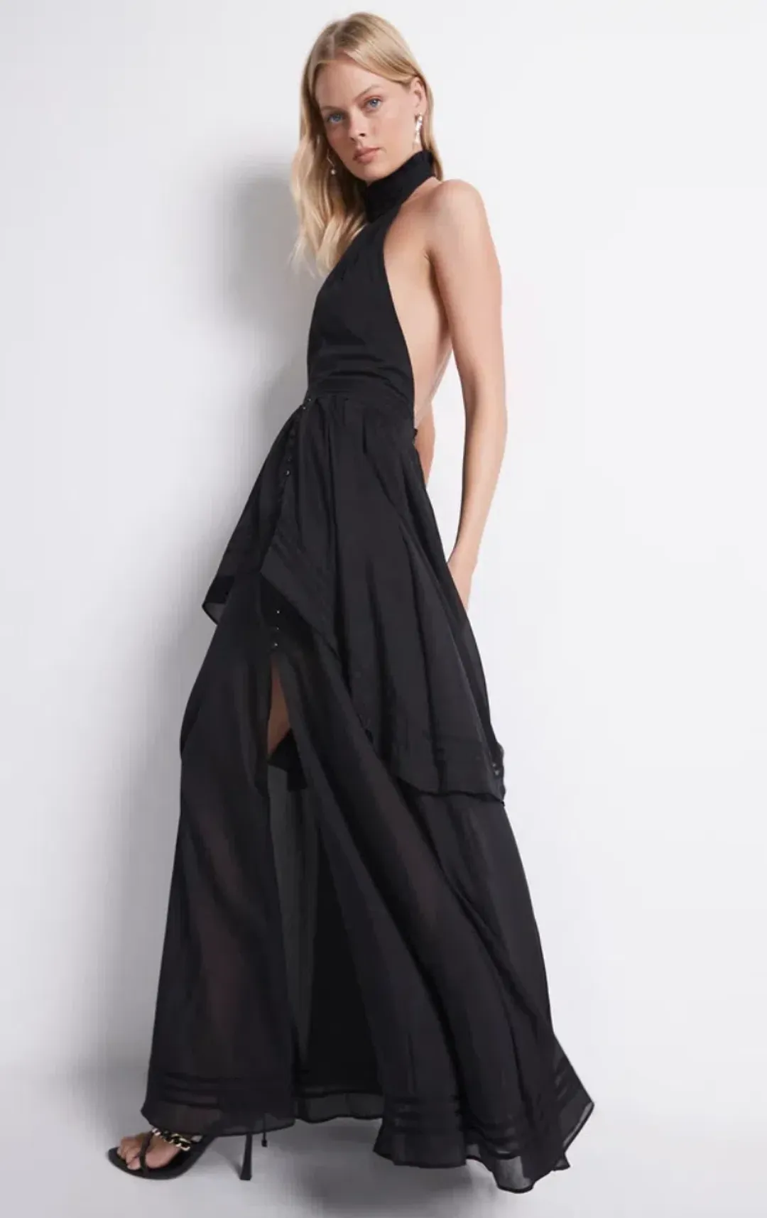 Aje Bungalow Sienna Dress in Black Size 8 for rent on The Volte - main image