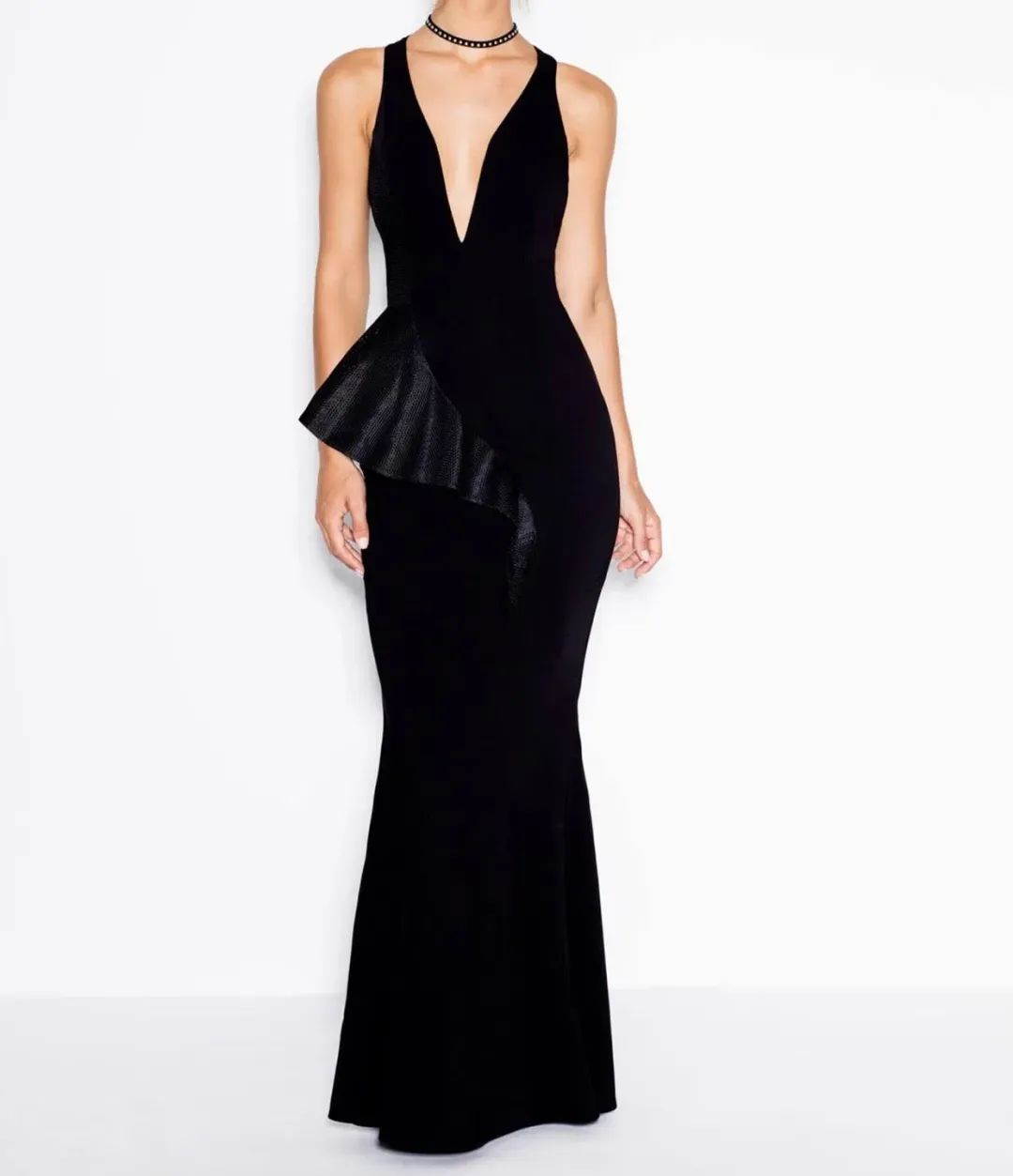 Sheike Olivia Maxi Dress Black Size 16  for rent on The Volte - main image