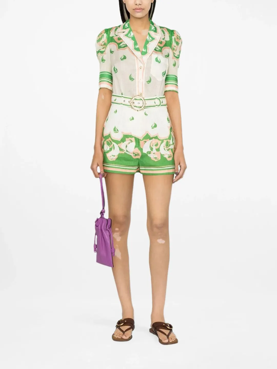 Zimmermann High Tide Sailboats Set Green Sailboats Size 1/AU 10  for rent on The Volte - main image