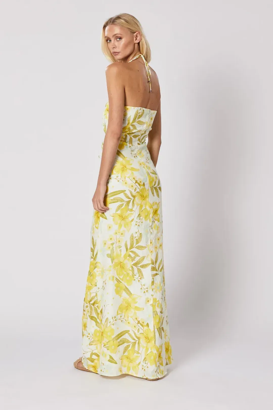 Winona Belvedere Maxi dress Yellow Print Size M/Au 10 for rent on The Volte - main image