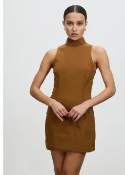 Lover Hadley Mini Dress Brown Size 8 for rent on The Volte - image 2