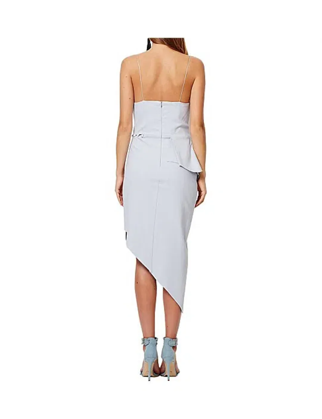 Bec & Bridge Honeysuckle Asymm Dress Pale Blue Size 10 for rent on The Volte - main image