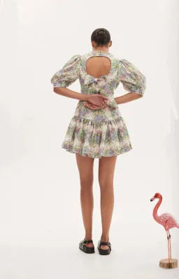 Alemais Alamos Agnes Mini Dress Cream Size AU 12  for rent on The Volte - image 3